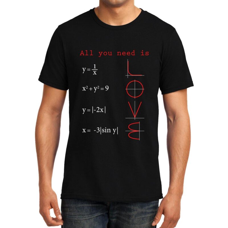 Xevomart All You Need is Love , Math , Unisex Graphic T-Shirt