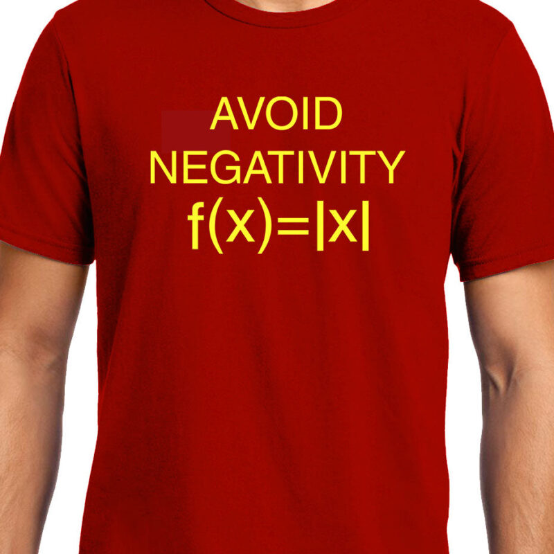 Xevomart Avoid Negativity , Math , Unisex Graphic T-Shirt
