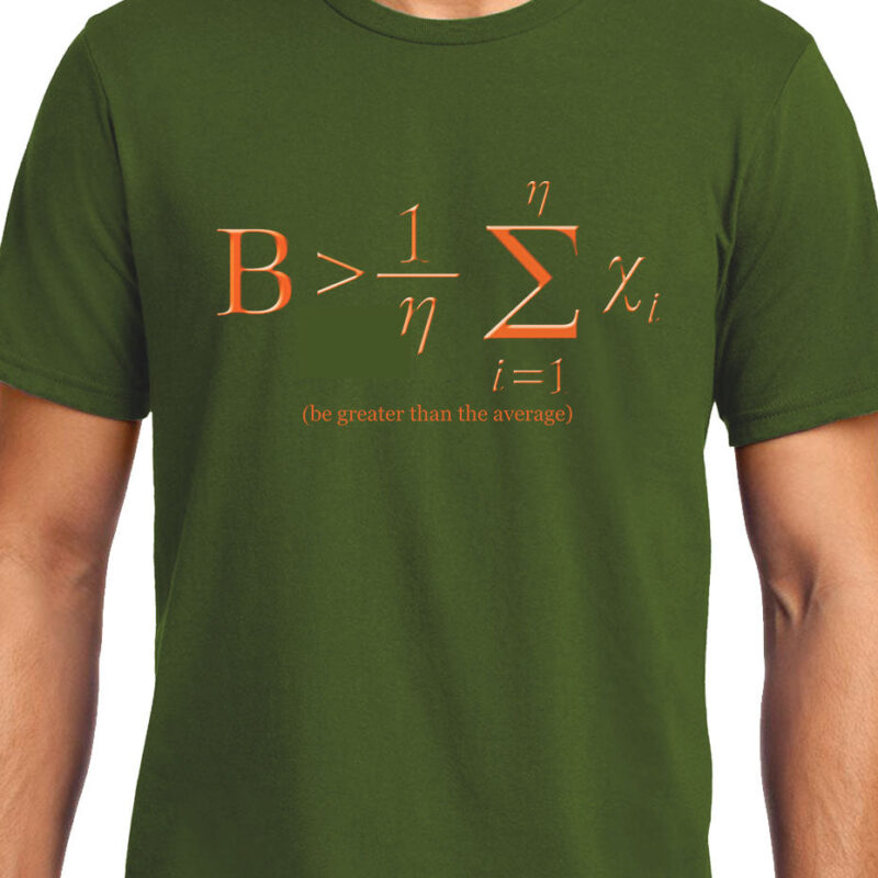 Xevomart Be Greater than Average , NASA , Math , Unisex Graphic T-Shirt