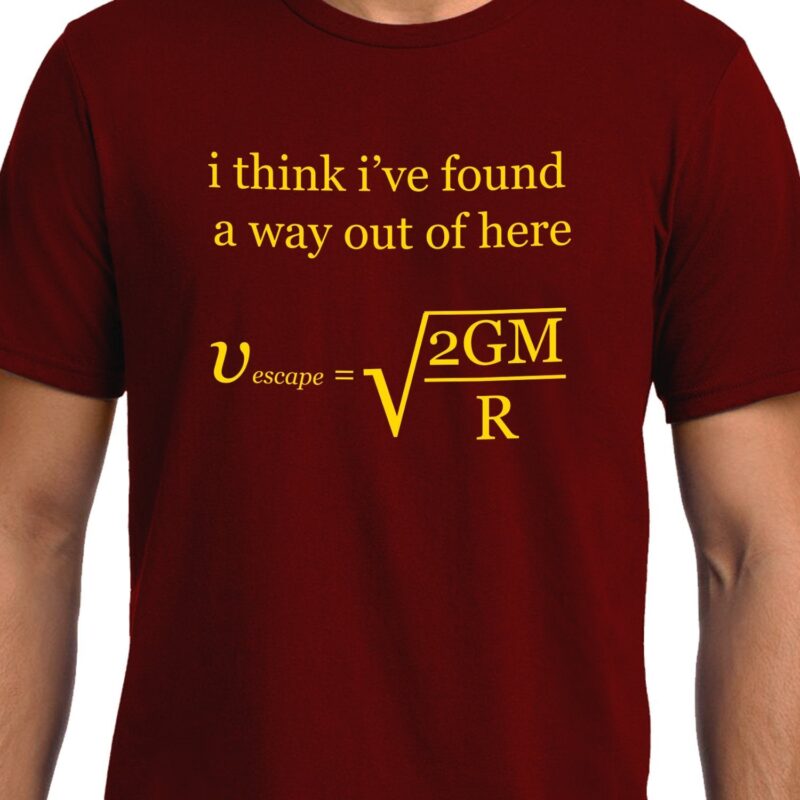 Xevomart Escape Velocity , Physics , Unisex Graphic T-Shirt