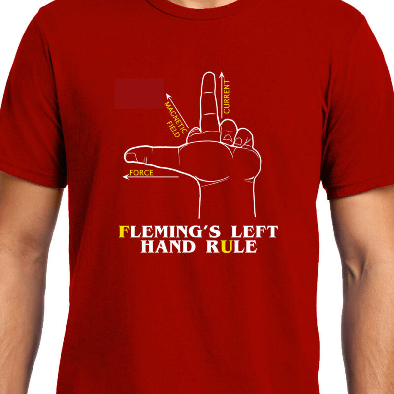 Xevomart Flemings Left Hand rule , Physics, Unisex Graphic T-Shirt