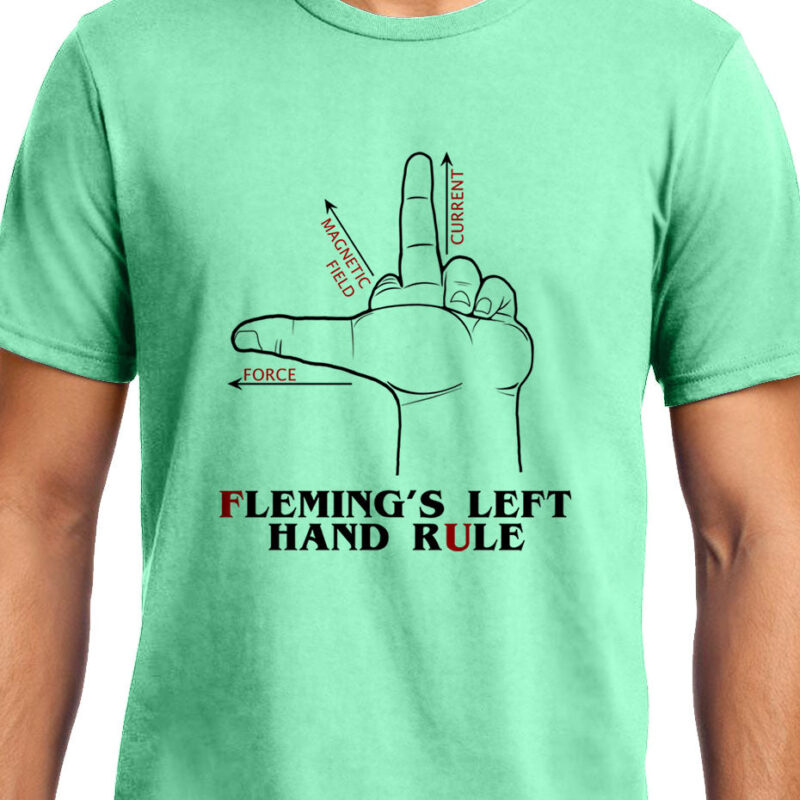 Xevomart Flemings Left Hand rule , Physics, Unisex Graphic T-Shirt