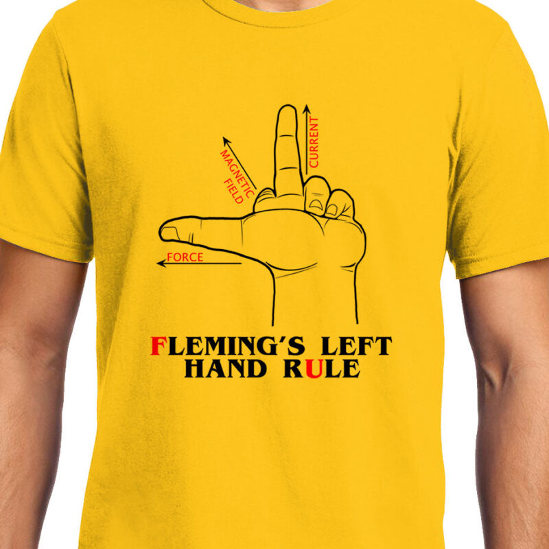 Xevomart Flemings Left Hand rule , Physics, Unisex Graphic T-Shirt