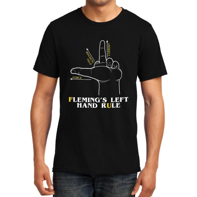 Xevomart Flemings Left Hand rule , Physics, Unisex Graphic T-Shirt