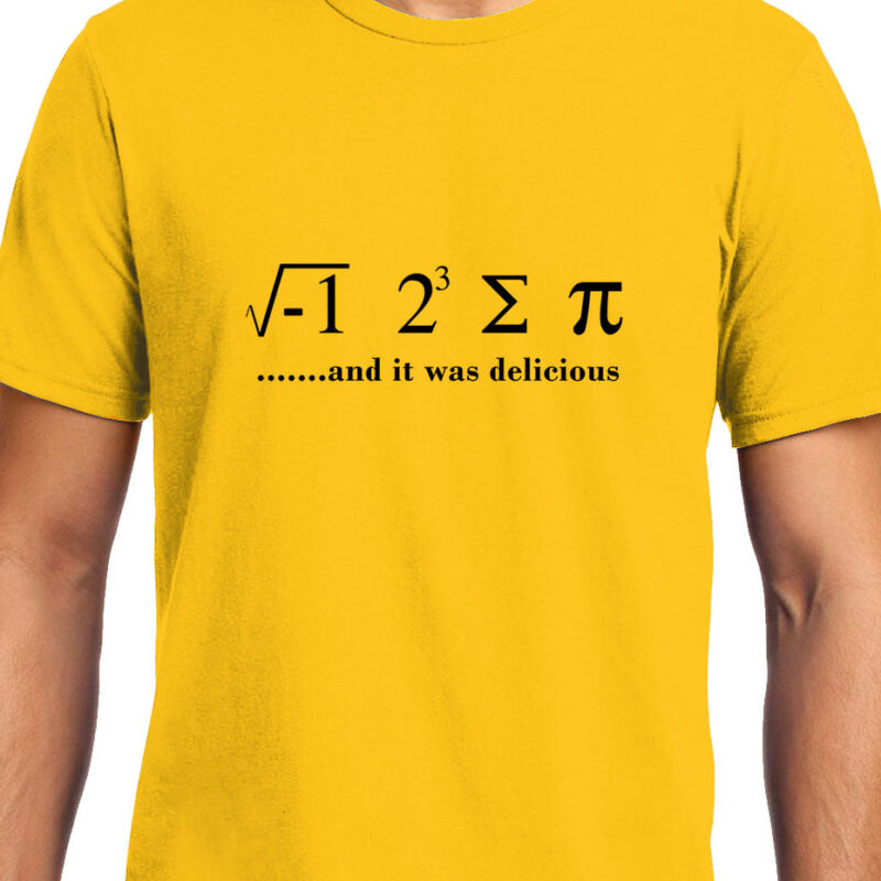 Xevomart I ate some pie and it was delicious , Math , Unisex Graphic T-Shirt
