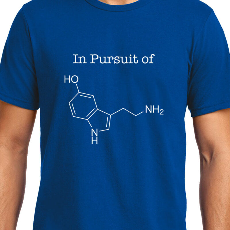 Xevomart In Pursuit of Serotonin / Happiness , Biology , Unisex Graphic T-Shirt