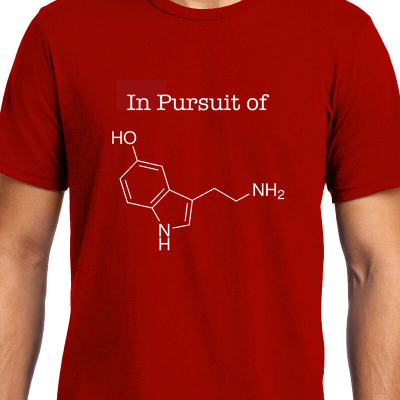 Xevomart In Pursuit of Serotonin / Happiness , Biology , Unisex Graphic T-Shirt