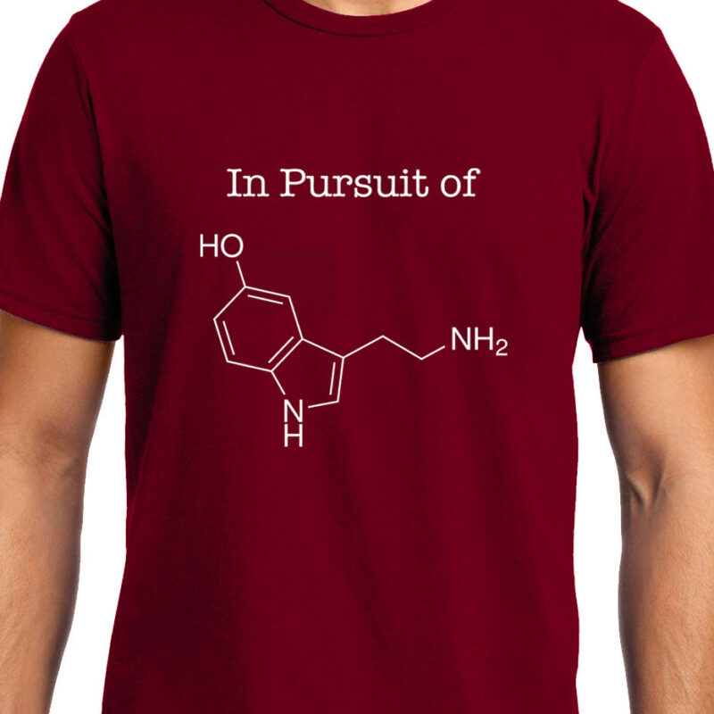 Xevomart In Pursuit of Serotonin / Happiness , Biology , Unisex Graphic T-Shirt