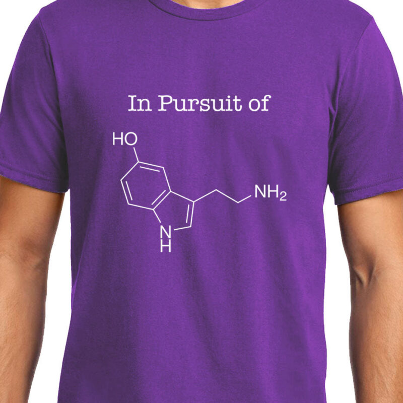 Xevomart In Pursuit of Serotonin / Happiness , Biology , Unisex Graphic T-Shirt