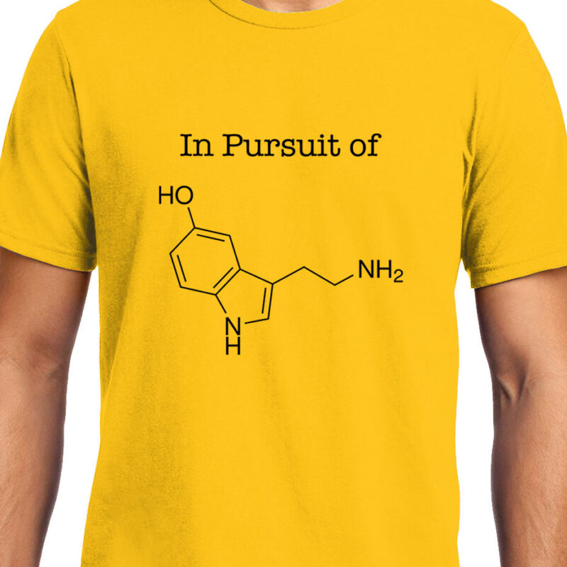 Xevomart In Pursuit of Serotonin / Happiness , Biology , Unisex Graphic T-Shirt
