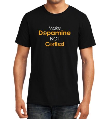 Xevomart Make Dopamine Not Cortisol , Make Love Not War T Shirt, Biology, Unisex Graphic T-Shirt