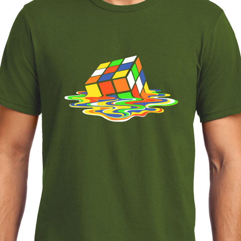 Xevomart Melting Rubik's Cube , Big Bang Theory, Sheldon , Unisex Graphic T-Shirt