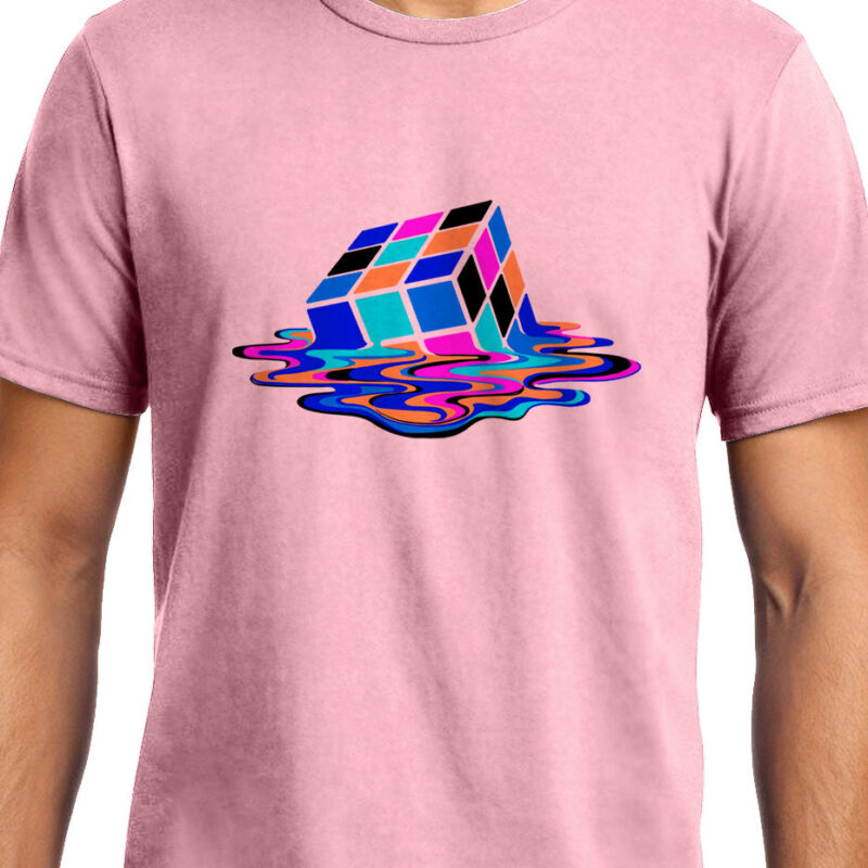 Xevomart Melting Rubik's Cube , Big Bang Theory, Sheldon , Unisex Graphic T-Shirt
