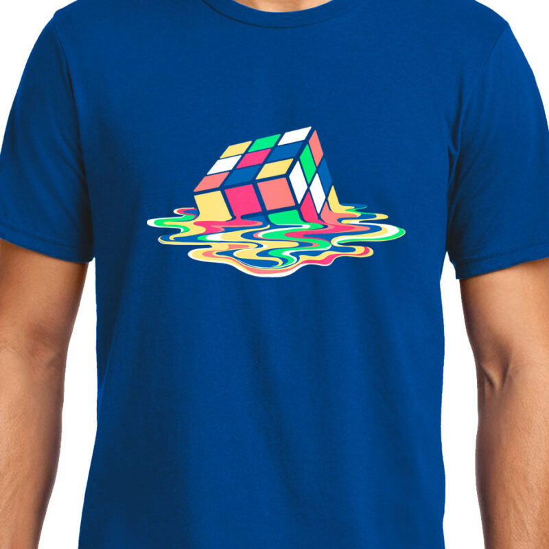 Xevomart Melting Rubik's Cube , Big Bang Theory, Sheldon , Unisex Graphic T-Shirt