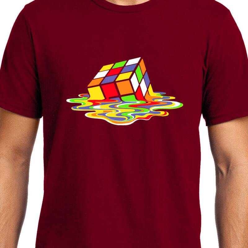 Xevomart Melting Rubik's Cube , Big Bang Theory, Sheldon , Unisex Graphic T-Shirt