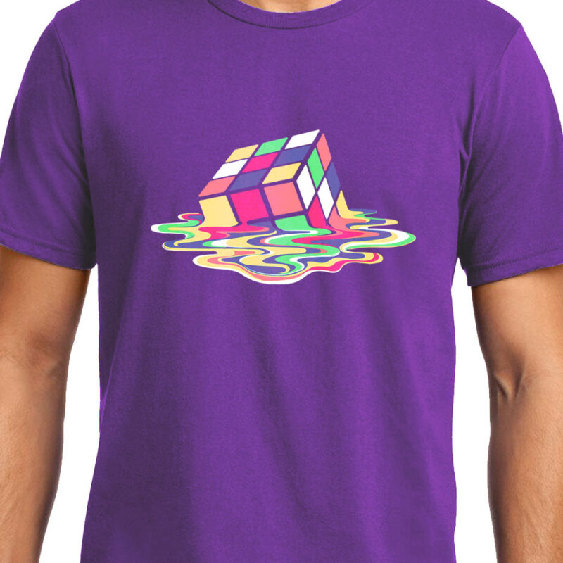 Xevomart Melting Rubik's Cube , Big Bang Theory, Sheldon , Unisex Graphic T-Shirt