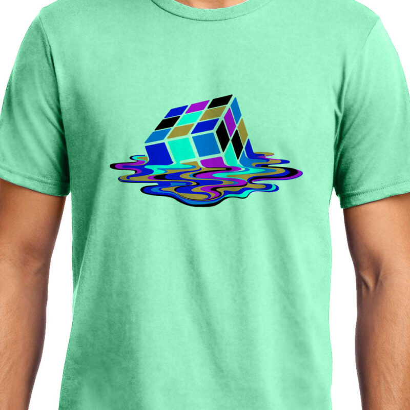 Xevomart Melting Rubik's Cube , Big Bang Theory, Sheldon , Unisex Graphic T-Shirt