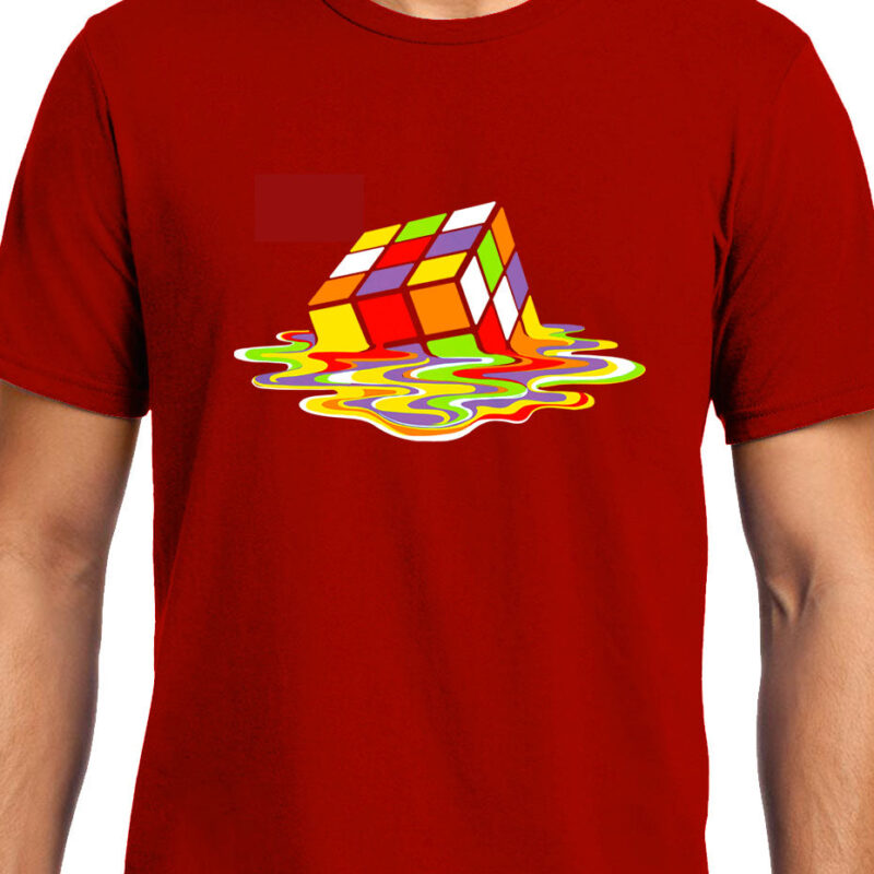 Xevomart Melting Rubik's Cube , Big Bang Theory, Sheldon , Unisex Graphic T-Shirt