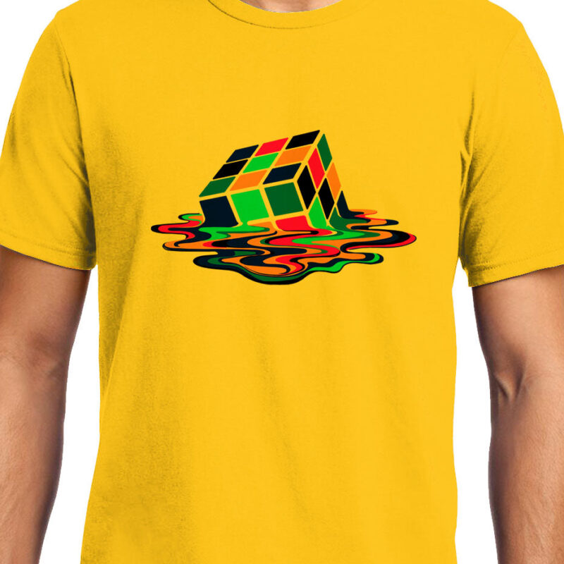Xevomart Melting Rubik's Cube , Big Bang Theory, Sheldon , Unisex Graphic T-Shirt