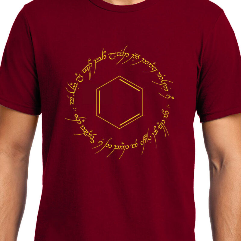 Xevomart One Ring to Rule , Benzene , Chemistry , Lord of the rings , Unisex Graphic T-Shirt