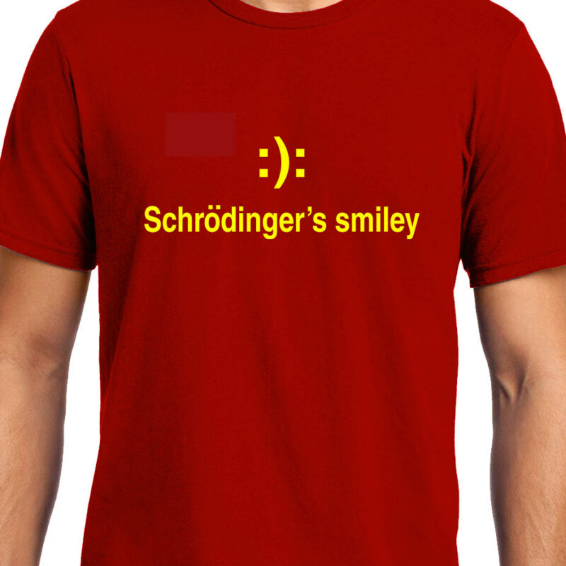 Xevomart Schrodinger's smiley , Physics , Unisex Graphic T-Shirt