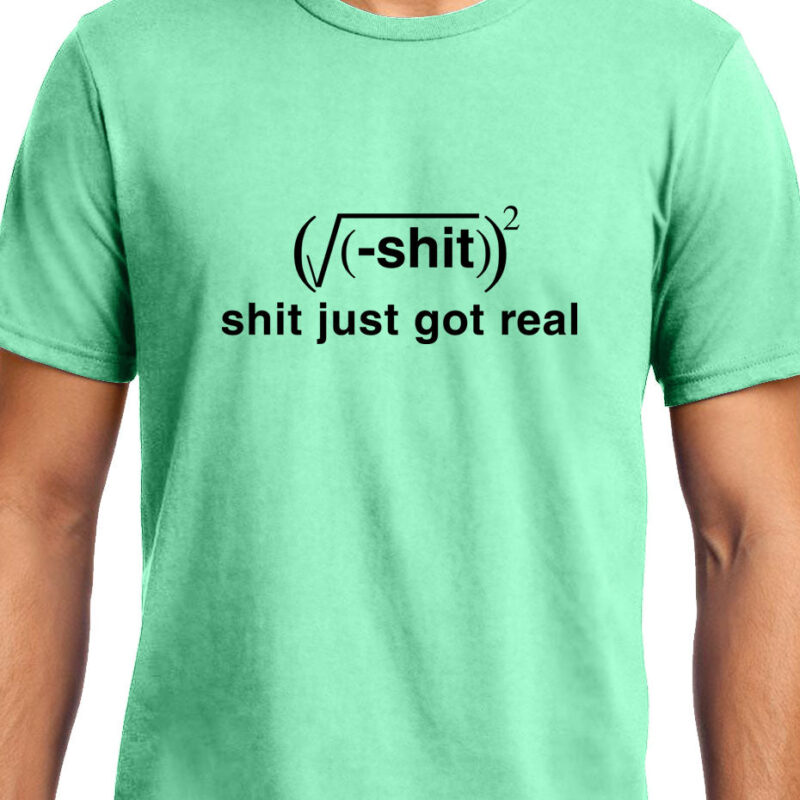 Xevomart Shit Just got Real , Math , Unisex Graphic T-Shirt