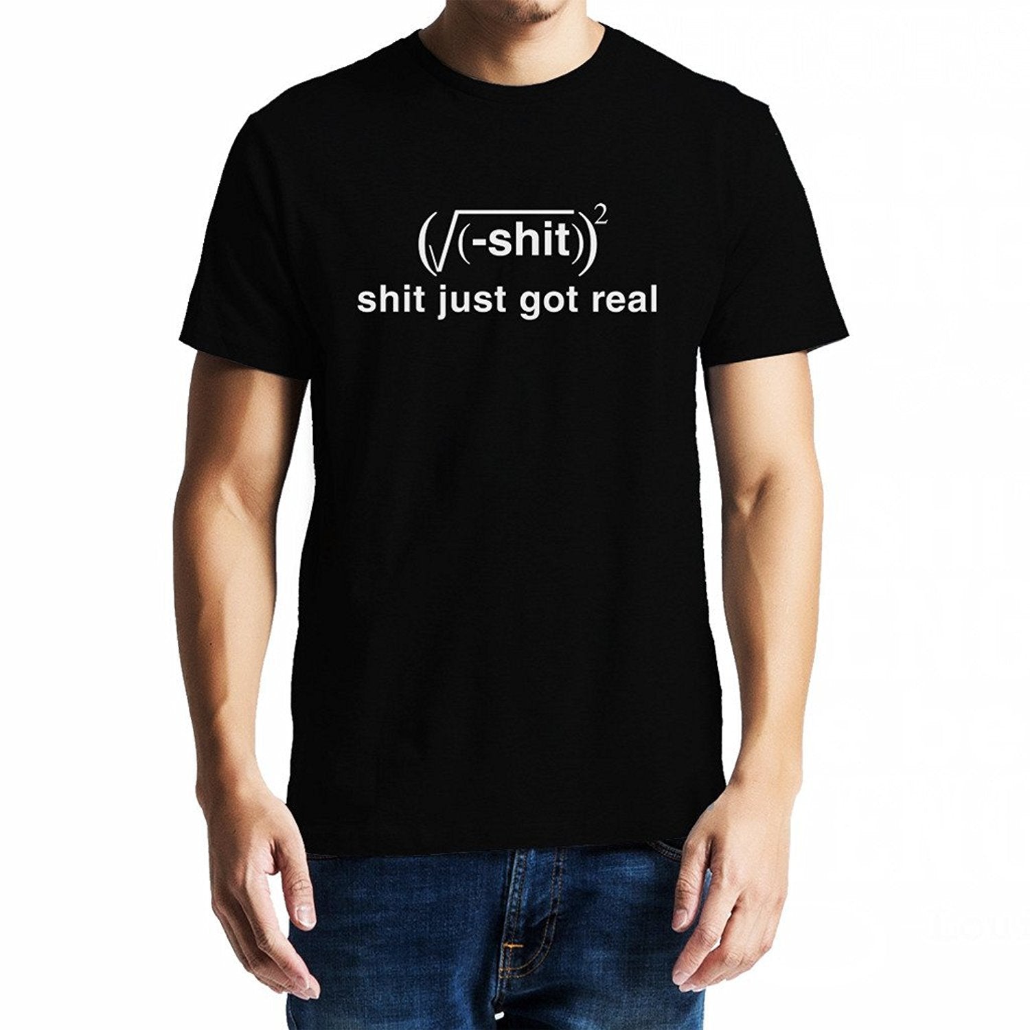 Xevomart Shit Just got Real , Math , Unisex Graphic T-Shirt