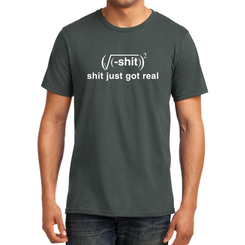 Xevomart Shit Just got Real , Math , Unisex Graphic T-Shirt