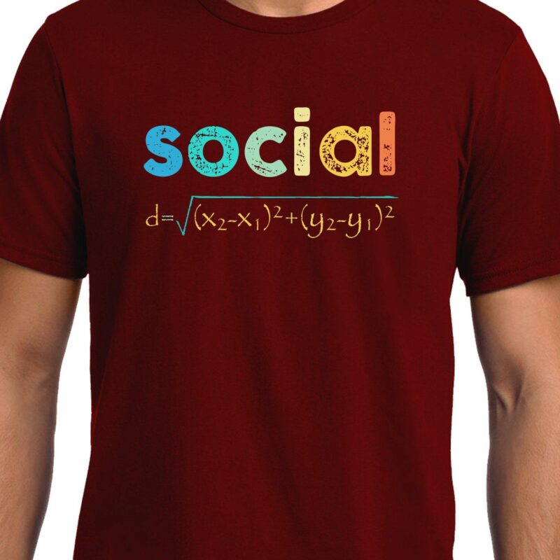 Xevomart Social Distancing, Maths, Unisex Graphic T-Shirt
