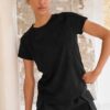Sports Short Sleeve V-Neck Top