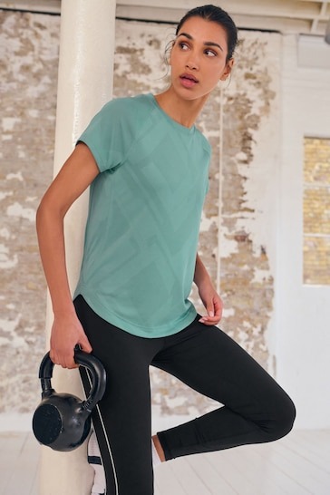 Sports Short Sleeve V-Neck Top