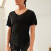 Sports Short Sleeve V-Neck Top