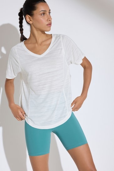 Sports Short Sleeve V-Neck Top